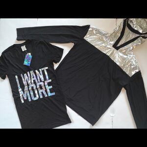 NWT VS S T-SHIRT+HOODIE WINDBREAKER I WANT MORE